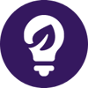 Purple eco-friendly icon Purple eco-friendly icon