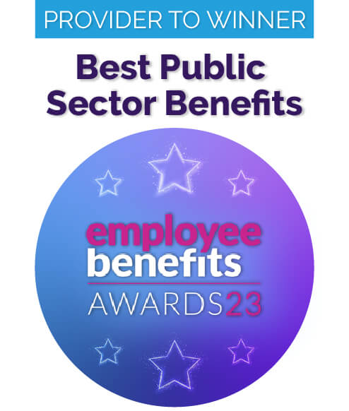 Employee Benefits Awards 2023 - Best Public Sector Benefits Provider to Winner