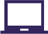 Purple laptop graphic on a white background