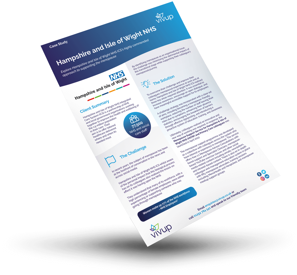 Hampshire and Isle of Wight NHS Client Case Study Sheet