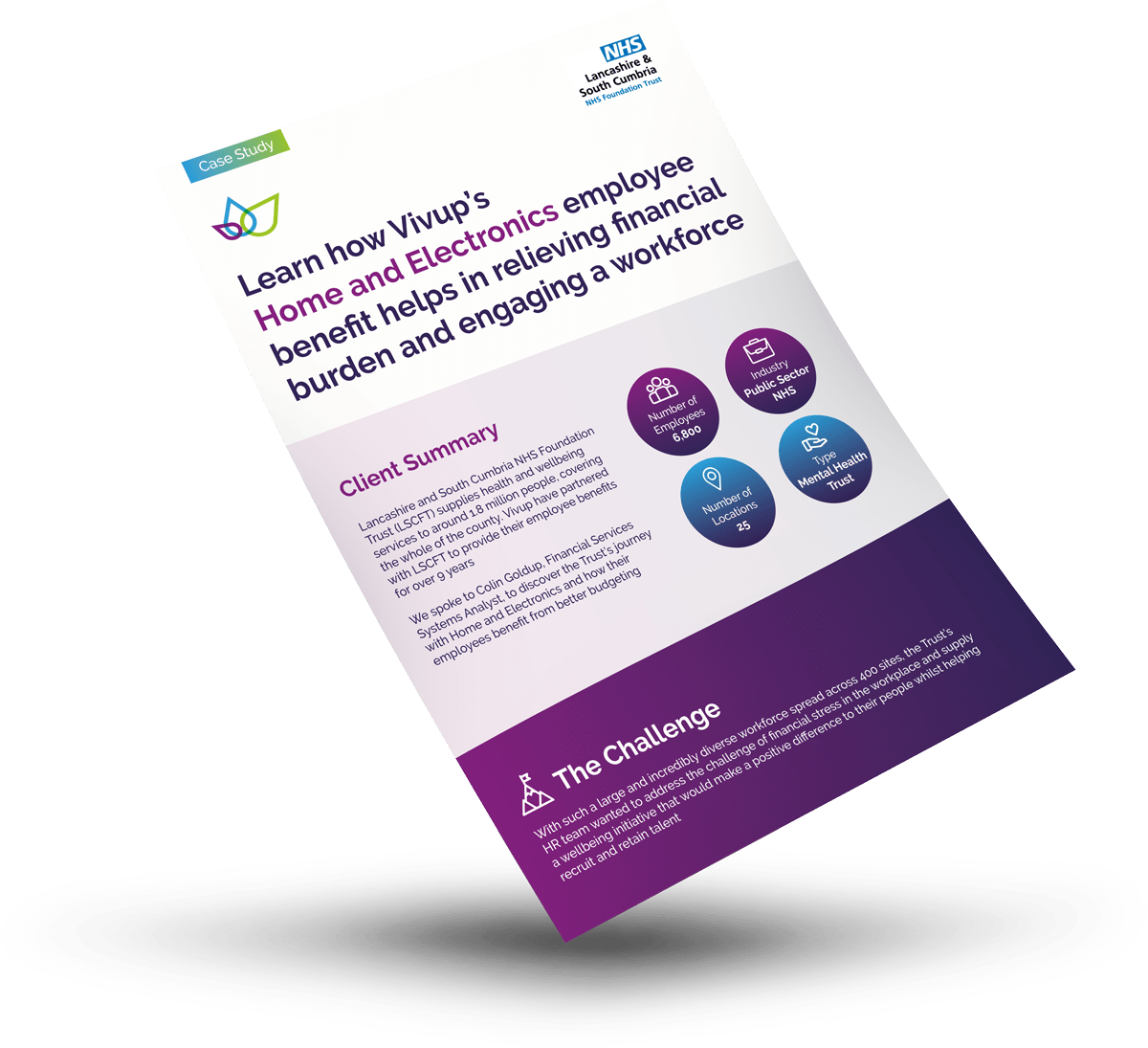 Lancashire & South Cumbria NHS Foundation Client Case Study Sheet
