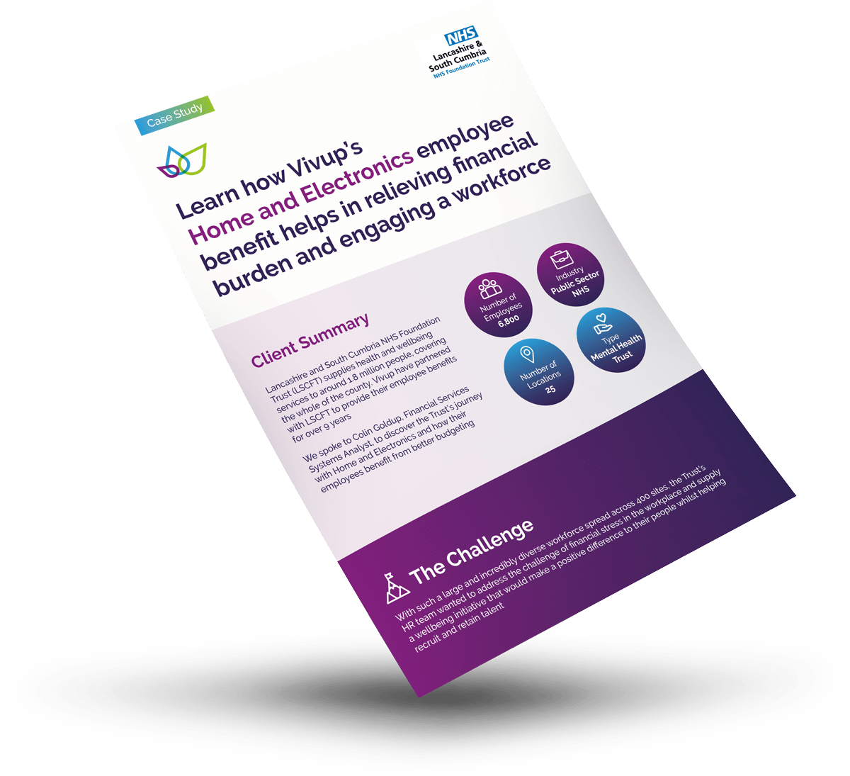 Lancashire & South Cumbria NHS Foundation Client Case Study Sheet