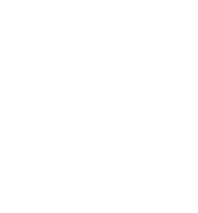 White icon of two people highfiving